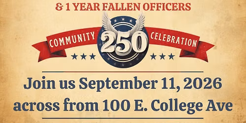 Reschedule Date for 250 America Event