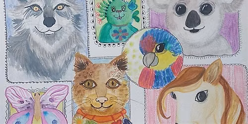Acrylmalerei Kinder mit Stefanie Treiber \u2013 Mein Krafttier & ich | Workshop