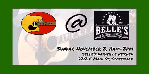 Eric at Belle's - duo with Stephanie Groot!