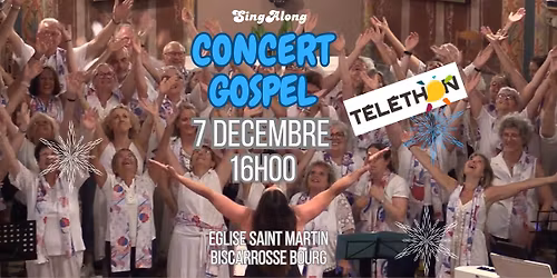 Concert Gospel pour le t\u00e9l\u00e9thon