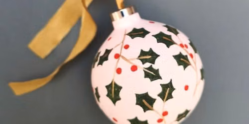 Paint your own Christmas baubles