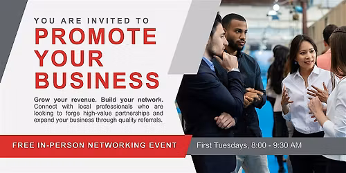 Promote Your Business: Free In-Person Networking Event