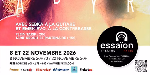 Abyr en concert - chansons fran\u00e7aises originales entre Paris et Beyrouth 