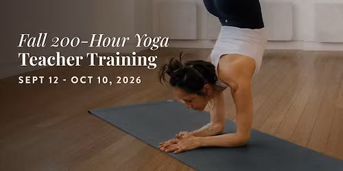200 Hour YYOGA Teacher Training Module 1 - Part-Time Evening & Weekends