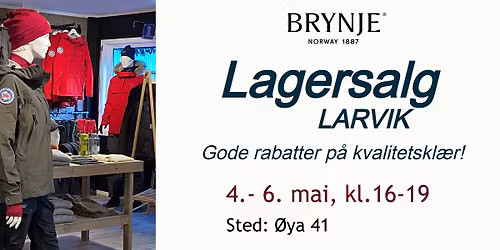 LAGERSALG 4.-6. mai 2026