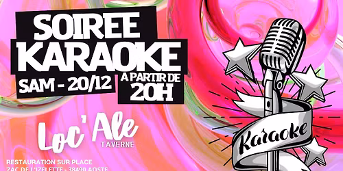 SOIREE KARAOKE AU LOC'ALE ! SAMEDI 20 DECEMBRE 2025