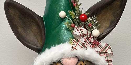 Ceramic Christmas Bunny 6p $35