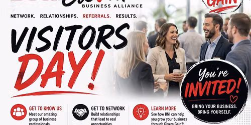 BNI Elevate Business Alliance Visitor\u2019s Day \u2013 Network. Grow. Elevate.
