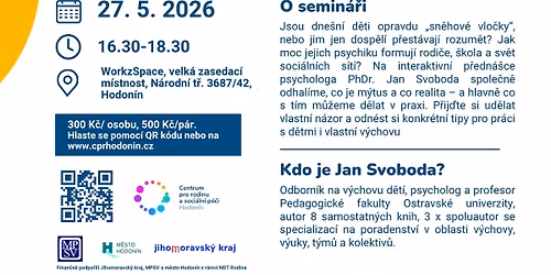 Siln\u00e9 osobnosti, nebo sn\u011bhov\u00e9 vlo\u010dky? | semin\u00e1\u0159 s PhDr. Janem Svobodou v Hodon\u00edn\u011b