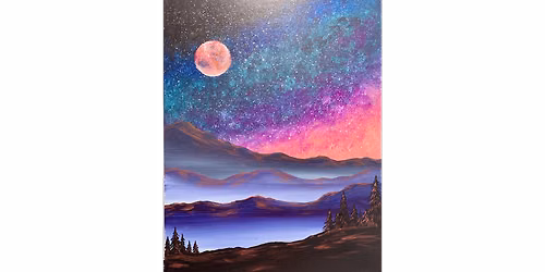 Misty Mountain Galaxy - Paint and Sip in Chicago | Classpop!\u2122