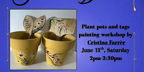 Paint Plant Pots with Cristina!!