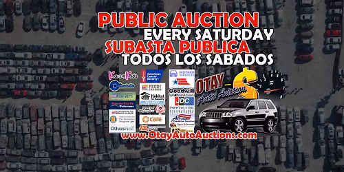 Over 200 vehicles starting at $500. Open to the Public!