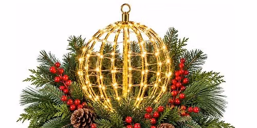 Winter Workshop - Evergreen Orb Planter
