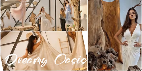 DREAMY OASIS: Fantasy in Light &amp; Motion Photoshoot