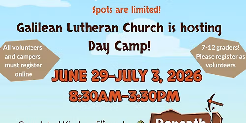 Day Camp at Galilean Lutheran Church