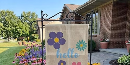 DIY Garden Flags at Back Mtn Makery
