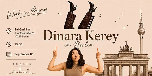 Comedy in English: Dinara Kerey Work-In-Progress Show