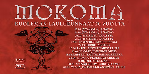 Mokoma - Peurunka Areena - Kuoleman laulukunnaat 20 vuotta