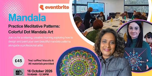 Mandala- Practice Meditative Patterns: Colourful Dot Mandala Art