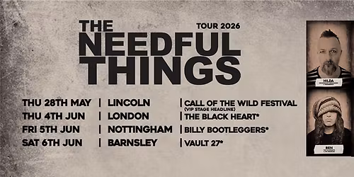 The Needful Things + Matted + Lowdrive @ Vault 27 Barnsley