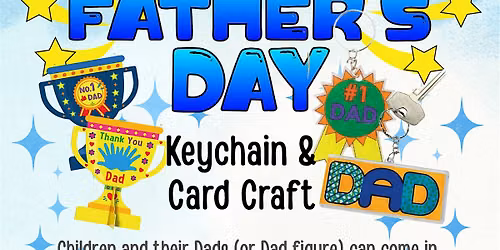 Father's Day Keychain and Card Craft at Maurice River Twp. School