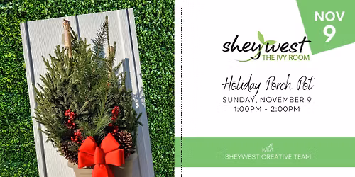 Holiday Porch Pot