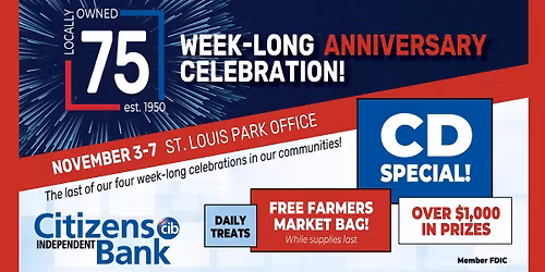Week-Long Anniversary Celebration! \ud83d\udccdSt. Louis Park Branch
