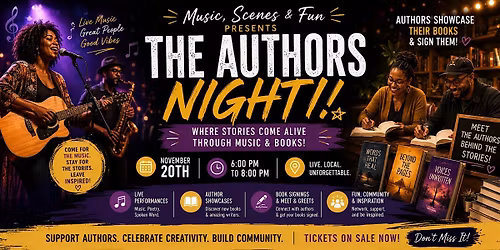 Music, Scenes & Fun Presents: Authors Night Live Showcase