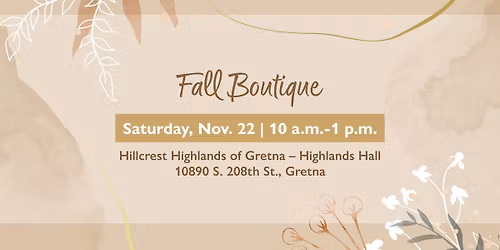 Fall Boutique