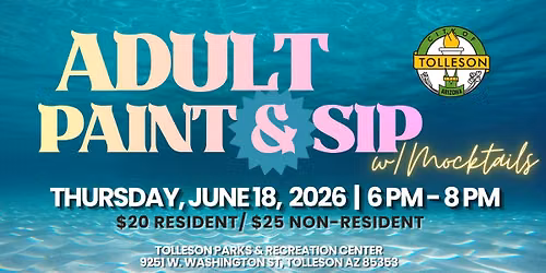 Tolleson Paint & Sip: Summer by the Sea \ud83c\udf1e