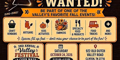 THE 2ND ANNUAL TENNESSEE VALLEY FESTIVAL AND CORN MAZE