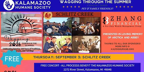 SCHLITZ CREEK: WAGGING THROUGH THE SUMMER 2026