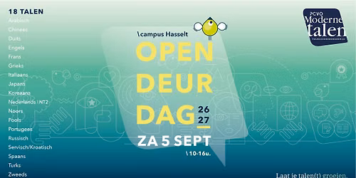 Opendeurdag PCVO Moderne talen