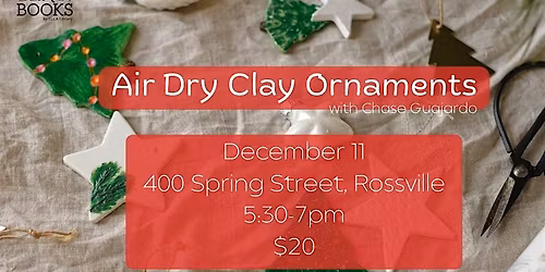 Air Dry Clay Ornament Workshop