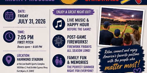 Mighty Mussels Baseball Game