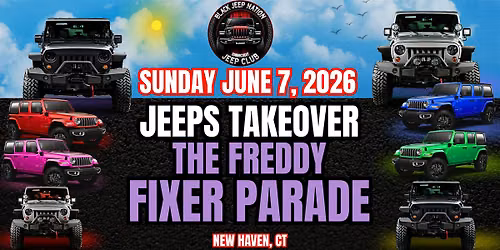 Jeeps Takeover the Freddy Fixer Parade - Jeep Sign Up SOLD OUT