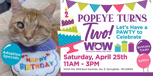 POPEYE Turns Two & WOW Meet & Greet