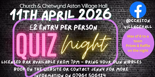 Quiz Night April 2026