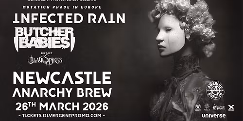 Infected Rain + Butcher Babies at Anarchy Brew Co, Newcastle