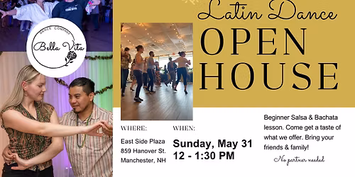 FREE Latin Dance Open House! Manchester, NH