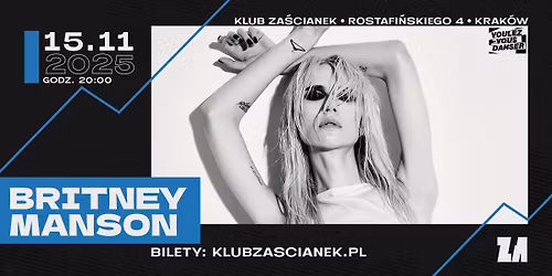 Britney Manson | 15\/11\/2025 | Krak\u00f3w, Klub Za\u015bcianek