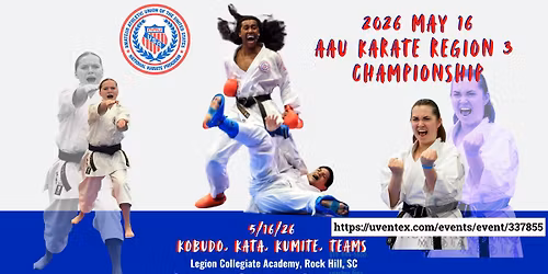 AAU Karate Region 3 Championship May 16, 2026