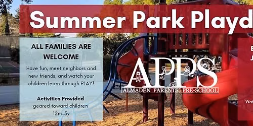 Free Park Playdate at Cahalan Park