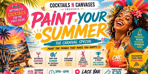 Cocktails N Canvases - Carnival Special- Paint your Summer ( Sip & Paint)
