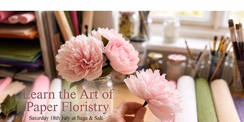 Italian Crepe Paper Double Peony Workshop