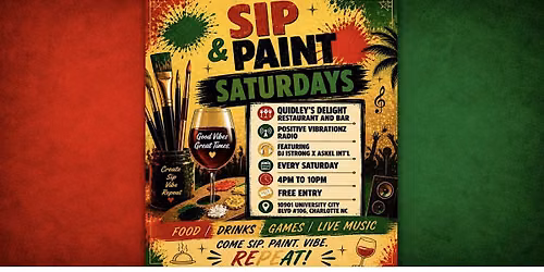 SIP & Paint Saturdays! @ Quidley's Delight Restaurant & Bar