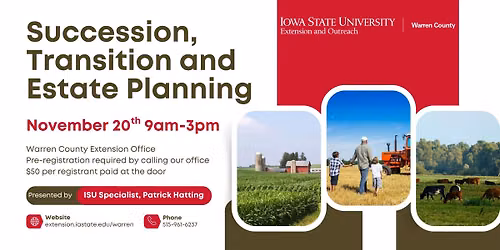 Succession, Transition, and Estate Planning for the Farm