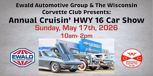 2026 Annual Cruisin' HWY 16 Car Show!