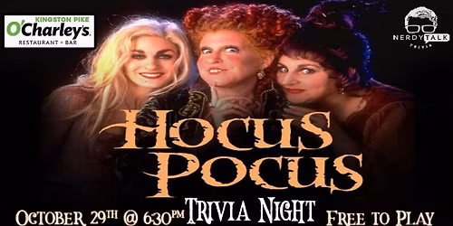 Hocus Pocus Trivia Night in Knoxville!