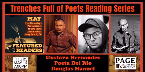 May Trenches Full of Poets: In-Store Readings by Three SoCal Poets